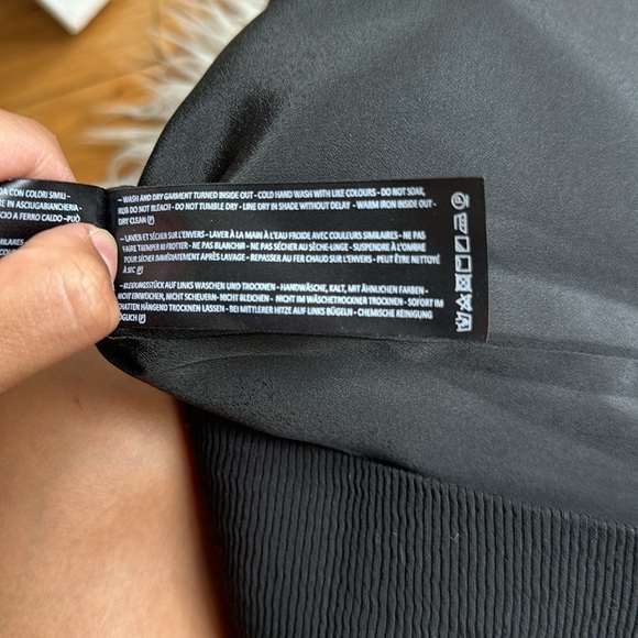 C/Meo Collective For The People Playsuit Ribbed Knit Black Lace Up Mini Romper M - Picture 11 of 12